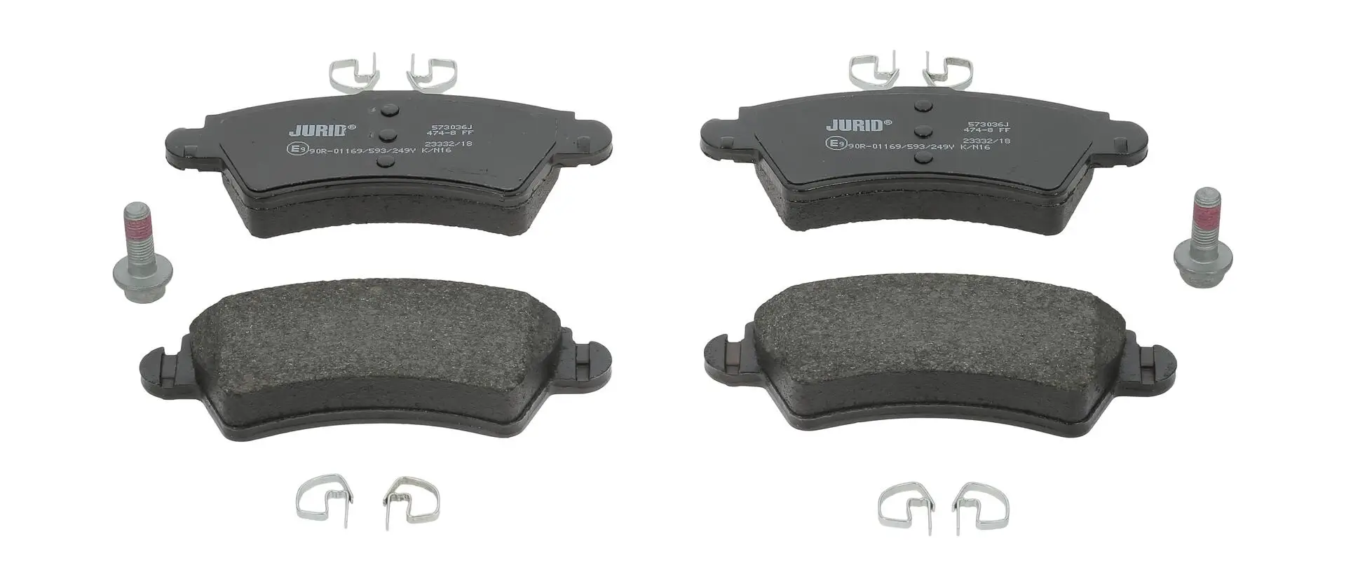 Bremsbelagsatz, Scheibenbremse Vorderachse JURID 573036J