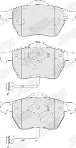 Bremsbelagsatz, Scheibenbremse Vorderachse JURID 573037J Bild Bremsbelagsatz, Scheibenbremse Vorderachse JURID 573037J