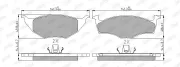 Bremsbelagsatz, Scheibenbremse Vorderachse JURID 573040J