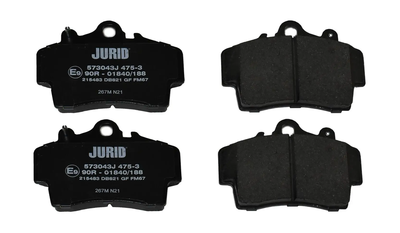 Bremsbelagsatz, Scheibenbremse Vorderachse JURID 573043J