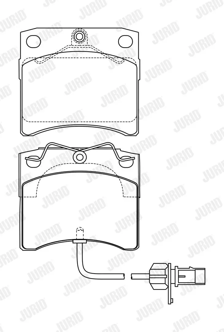 Bremsbelagsatz, Scheibenbremse Vorderachse JURID 573046J