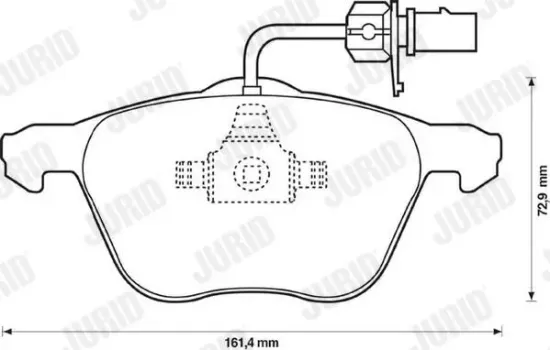 Bremsbelagsatz, Scheibenbremse Vorderachse JURID 573047J Bild Bremsbelagsatz, Scheibenbremse Vorderachse JURID 573047J