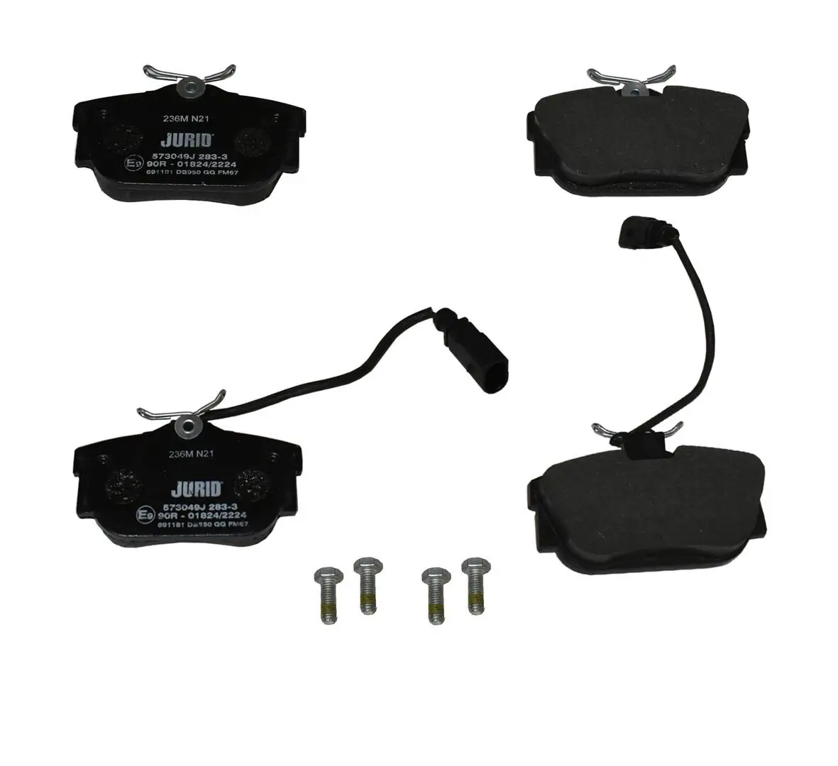 Bremsbelagsatz, Scheibenbremse Hinterachse JURID 573049J