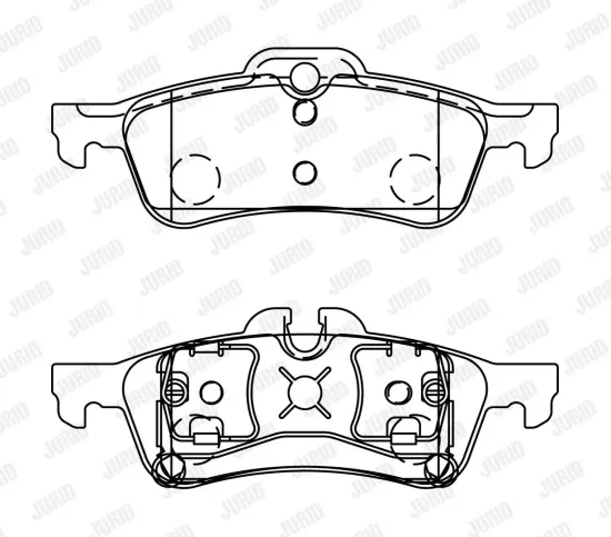 Bremsbelagsatz, Scheibenbremse Vorderachse JURID 572380J Bild Bremsbelagsatz, Scheibenbremse Vorderachse JURID 572380J