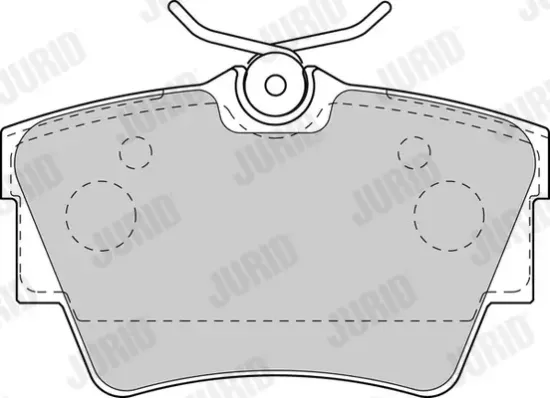 Bremsbelagsatz, Scheibenbremse Hinterachse JURID 573059J Bild Bremsbelagsatz, Scheibenbremse Hinterachse JURID 573059J