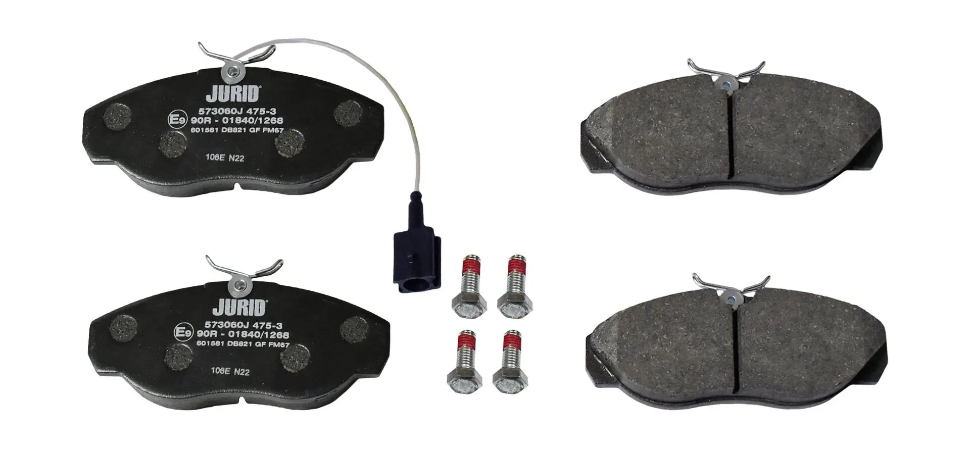 Bremsbelagsatz, Scheibenbremse Vorderachse JURID 573060J