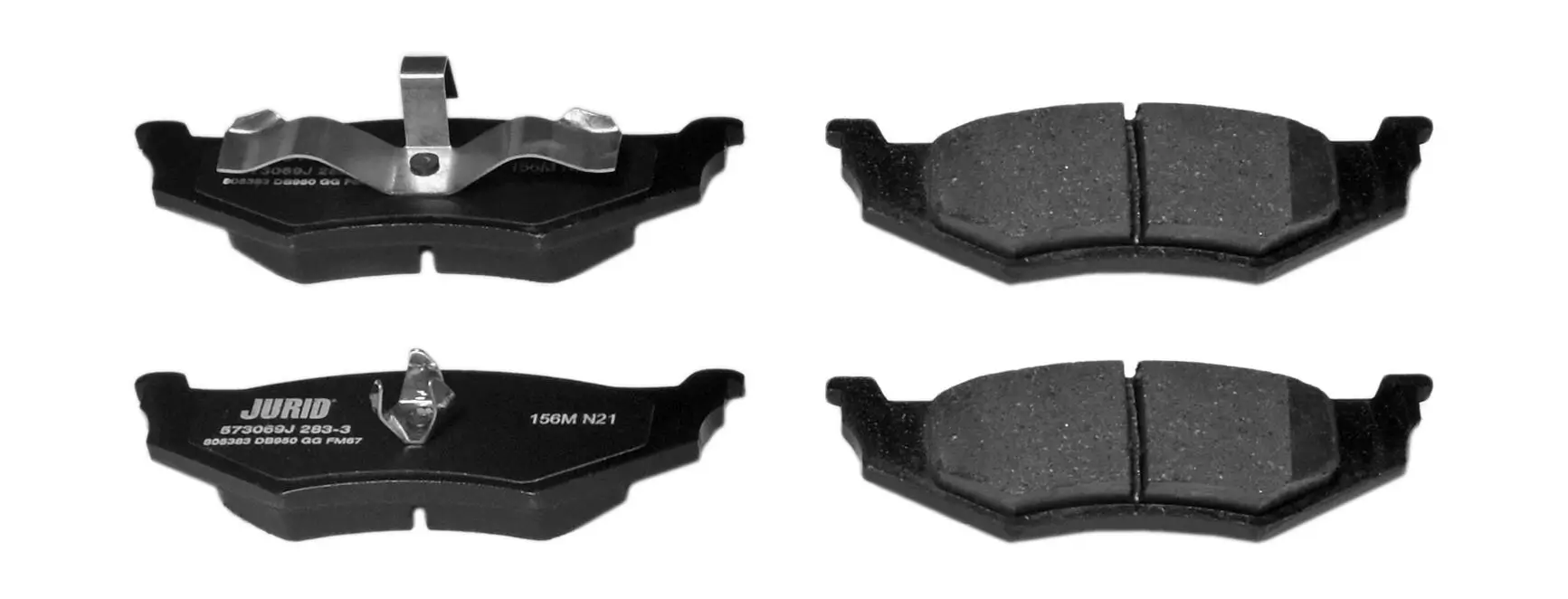 Bremsbelagsatz, Scheibenbremse Hinterachse JURID 573069J