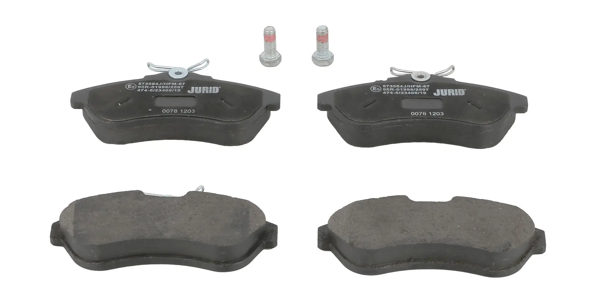 Bremsbelagsatz, Scheibenbremse Vorderachse JURID 573084J