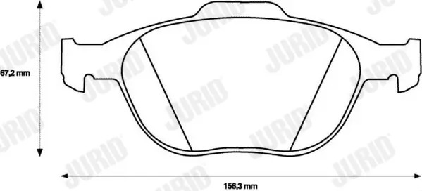 Bremsbelagsatz, Scheibenbremse JURID 573085JC Bild Bremsbelagsatz, Scheibenbremse JURID 573085JC