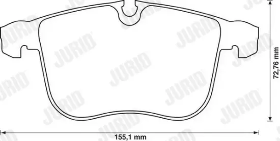 Bremsbelagsatz, Scheibenbremse JURID 573090JC Bild Bremsbelagsatz, Scheibenbremse JURID 573090JC