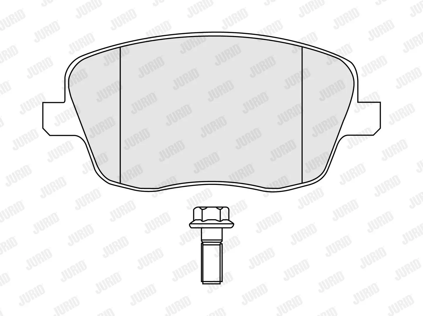 Bremsbelagsatz, Scheibenbremse Vorderachse JURID 573101J