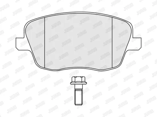 Bremsbelagsatz, Scheibenbremse Vorderachse JURID 573101J Bild Bremsbelagsatz, Scheibenbremse Vorderachse JURID 573101J