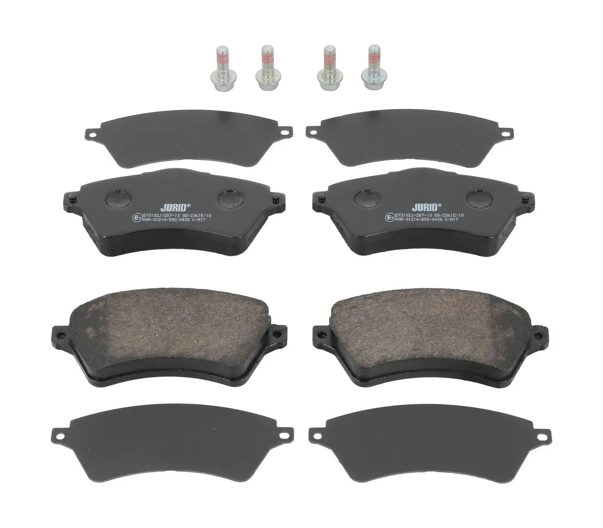 Bremsbelagsatz, Scheibenbremse Vorderachse JURID 573102J