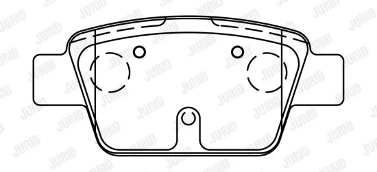 Bremsbelagsatz, Scheibenbremse JURID 573105J Bild Bremsbelagsatz, Scheibenbremse JURID 573105J