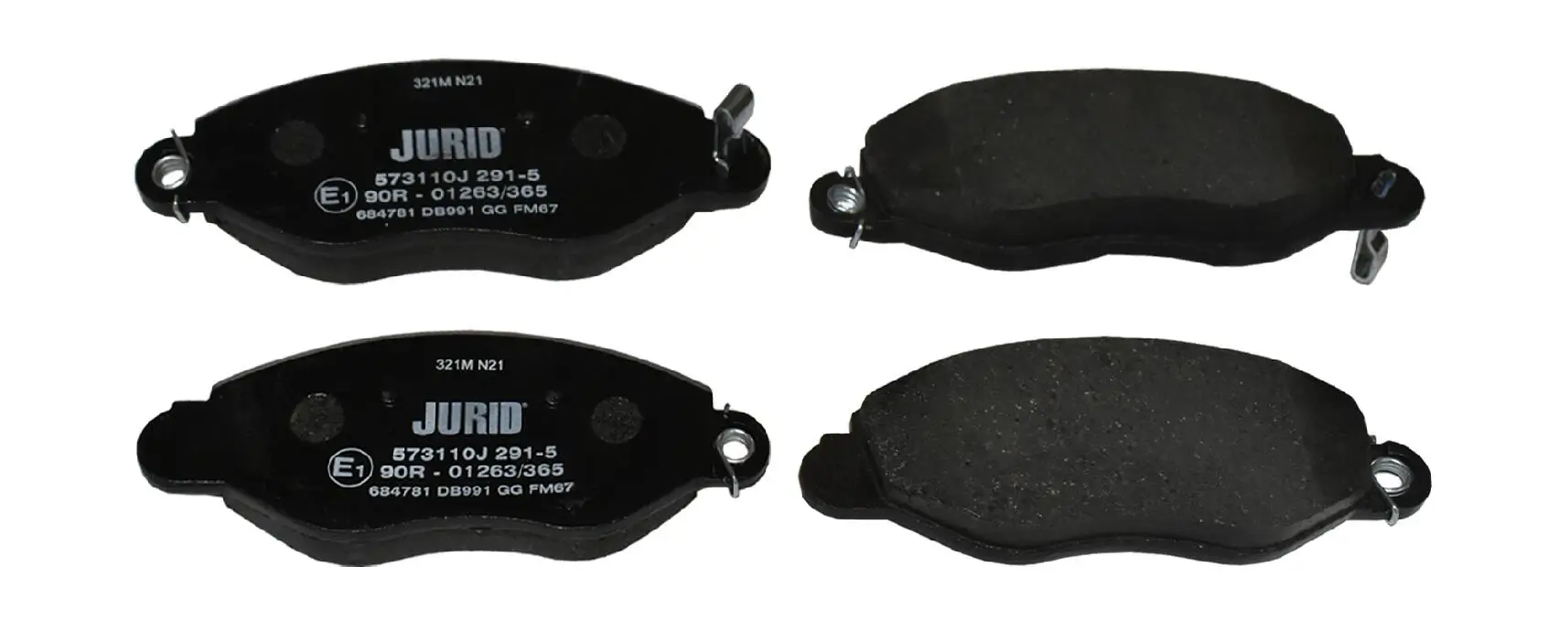 Bremsbelagsatz, Scheibenbremse Vorderachse JURID 573110J