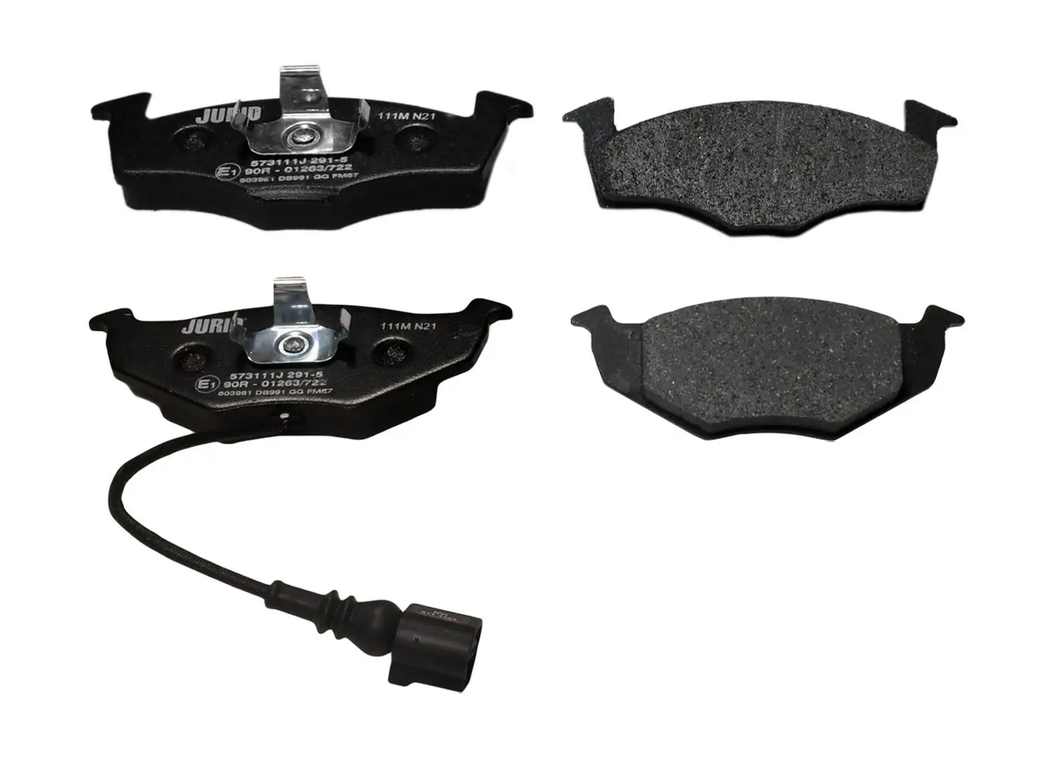 Bremsbelagsatz, Scheibenbremse Vorderachse JURID 573111J