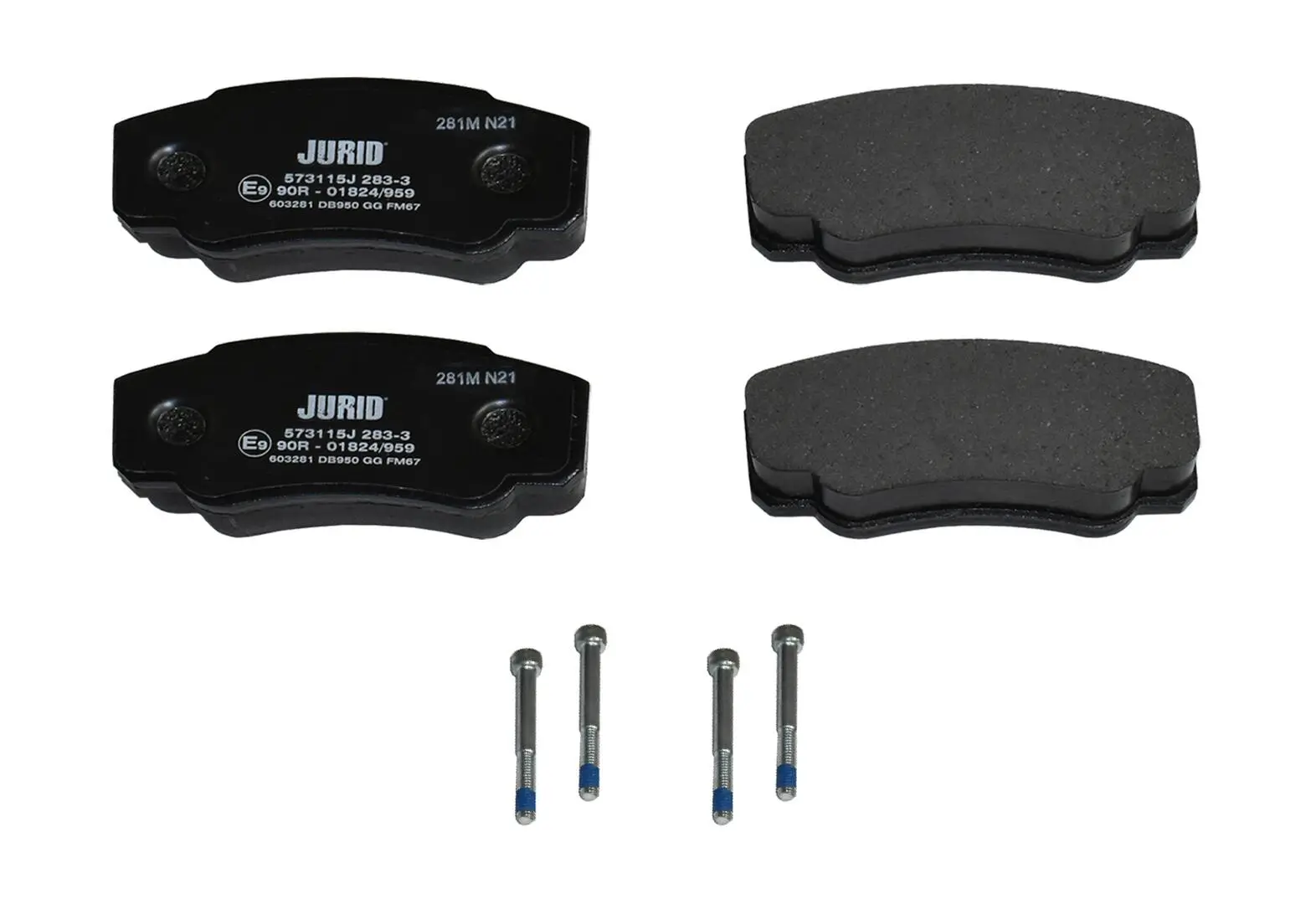 Bremsbelagsatz, Scheibenbremse Hinterachse JURID 573115J