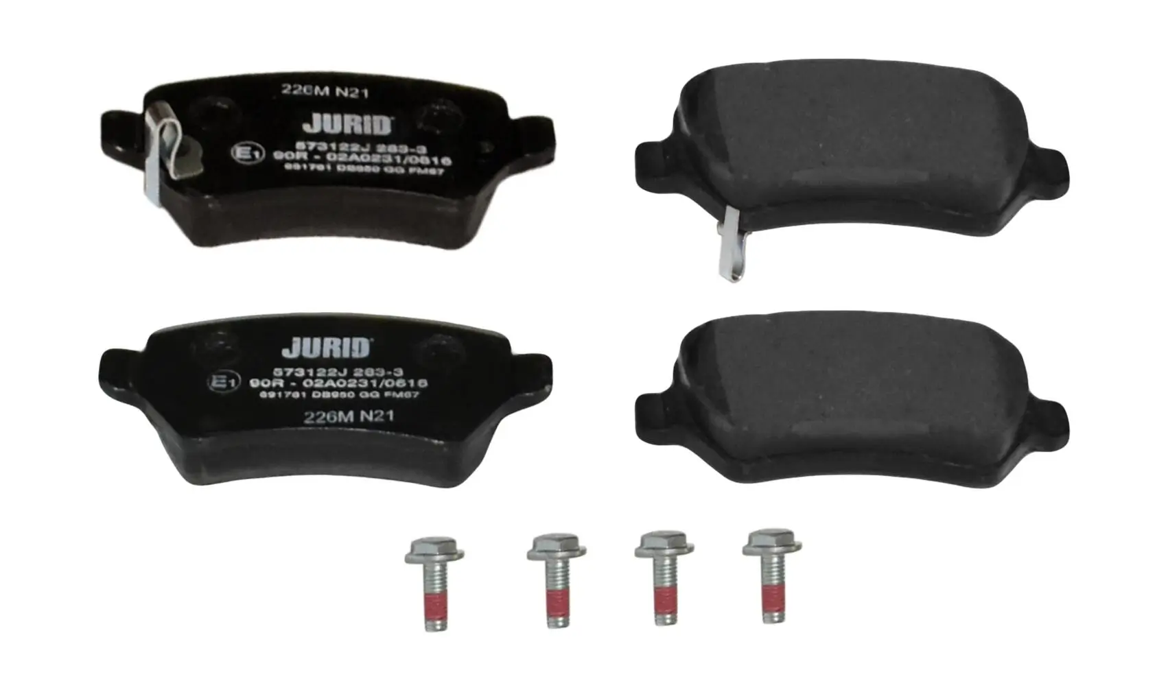 Bremsbelagsatz, Scheibenbremse JURID 573122J