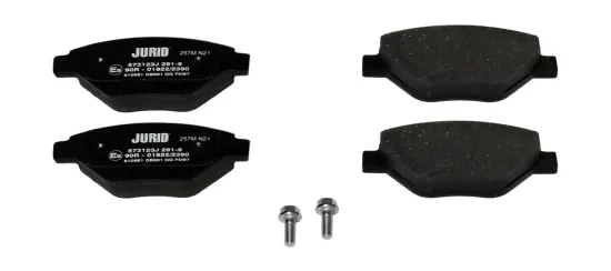 Bremsbelagsatz, Scheibenbremse Vorderachse JURID 573123J Bild Bremsbelagsatz, Scheibenbremse Vorderachse JURID 573123J