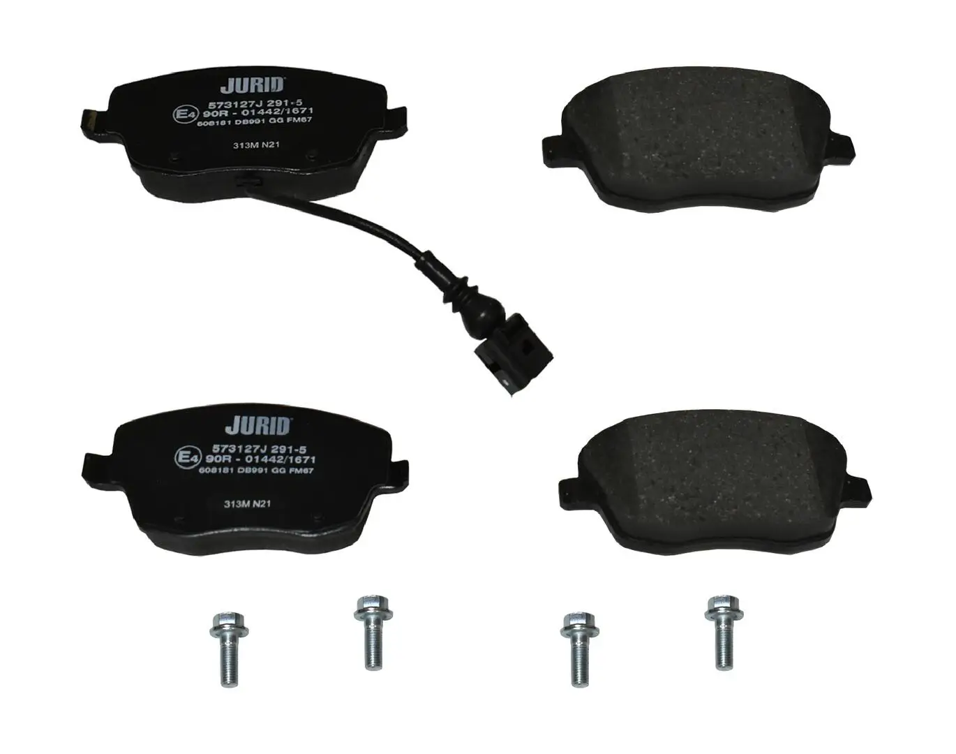Bremsbelagsatz, Scheibenbremse Vorderachse JURID 573127J