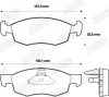 Bremsbelagsatz, Scheibenbremse Vorderachse JURID 573130J Bild Bremsbelagsatz, Scheibenbremse Vorderachse JURID 573130J