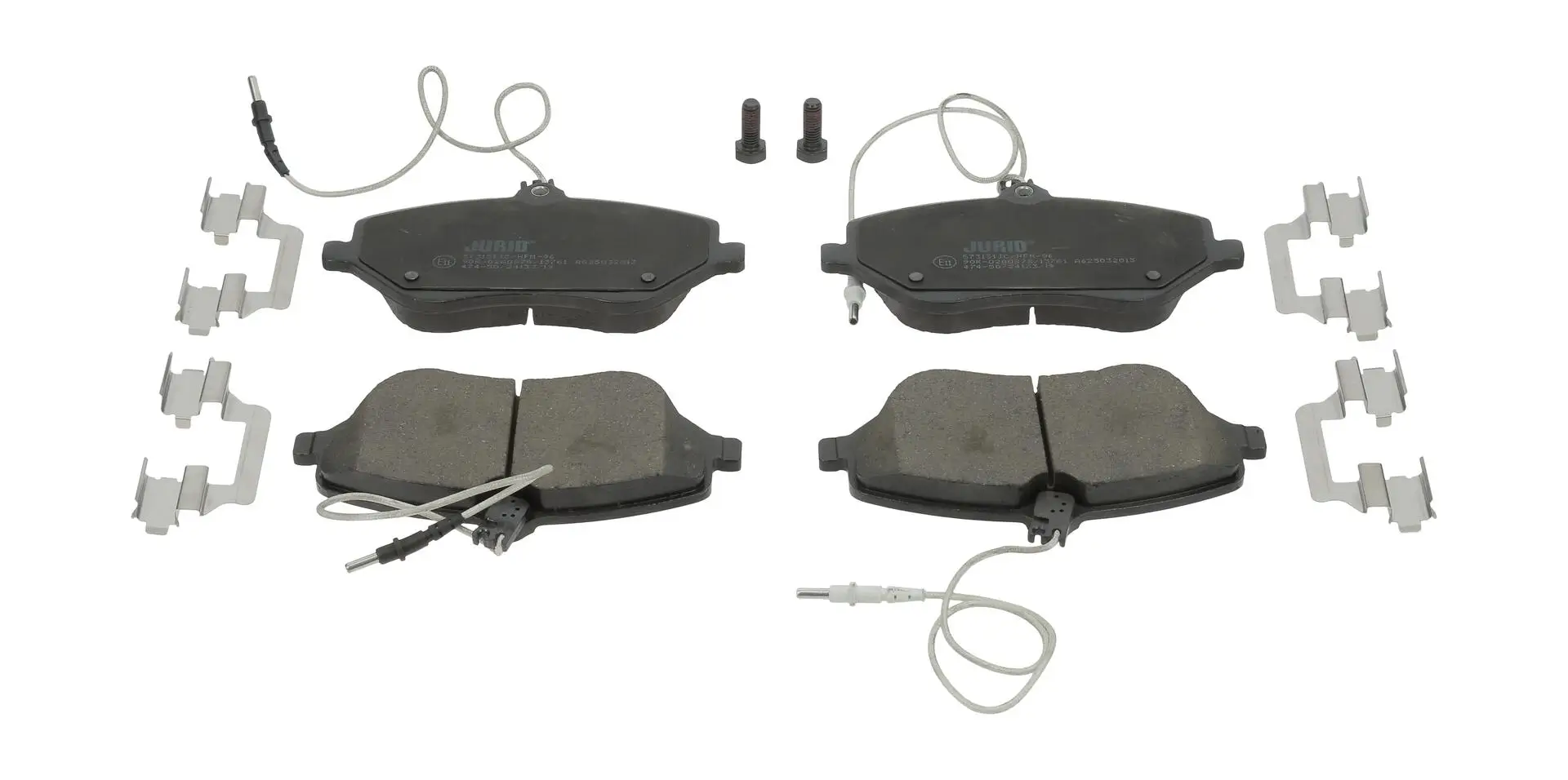 Bremsbelagsatz, Scheibenbremse Vorderachse JURID 573131JC