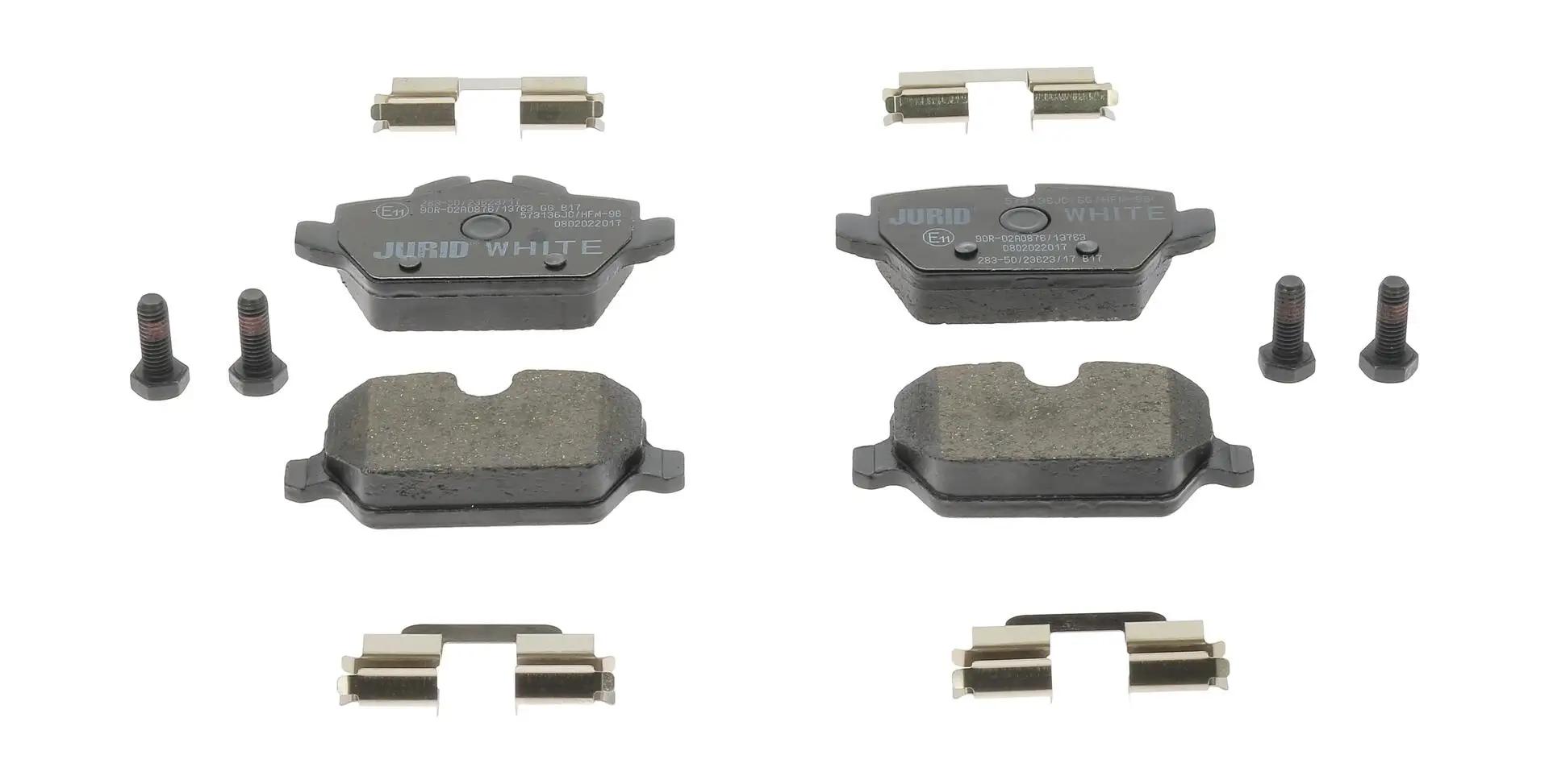 Bremsbelagsatz, Scheibenbremse Hinterachse JURID 573136JC