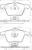 Bremsbelagsatz, Scheibenbremse Vorderachse JURID 573142J