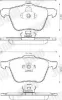 Bremsbelagsatz, Scheibenbremse Vorderachse JURID 573143J Bild Bremsbelagsatz, Scheibenbremse Vorderachse JURID 573143J