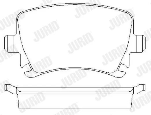 Bremsbelagsatz, Scheibenbremse JURID 573158J Bild Bremsbelagsatz, Scheibenbremse JURID 573158J