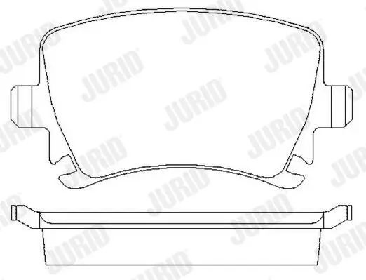 Bremsbelagsatz, Scheibenbremse JURID 573158JC Bild Bremsbelagsatz, Scheibenbremse JURID 573158JC