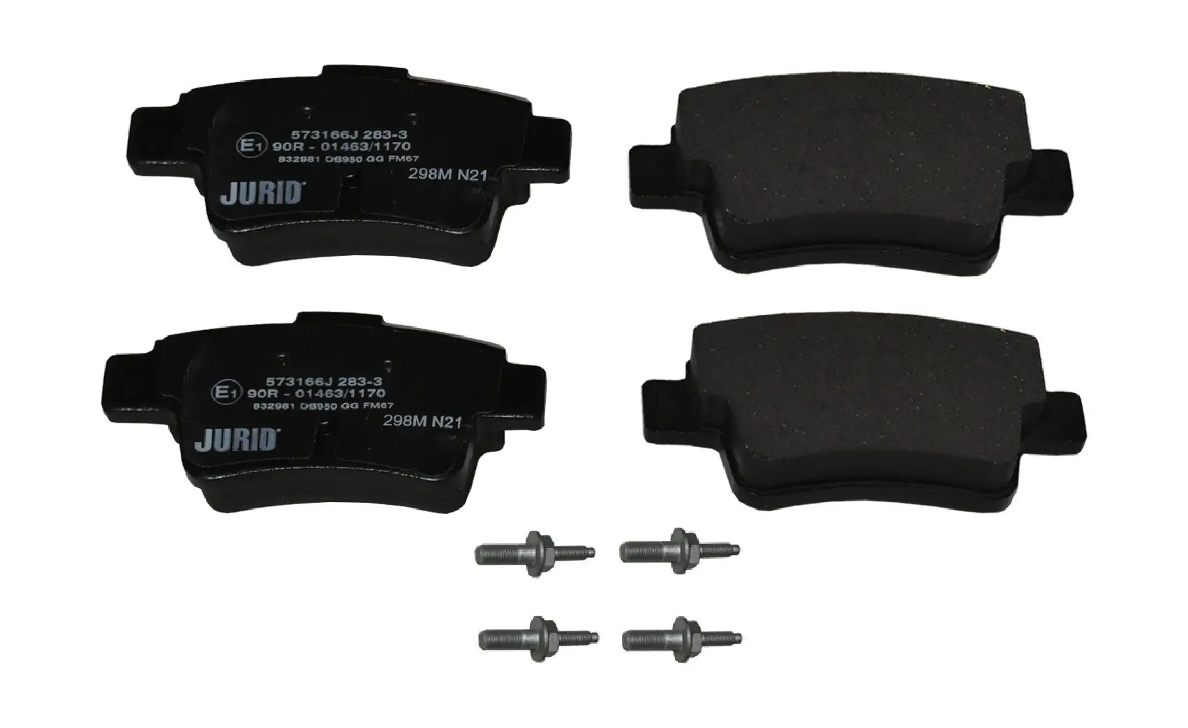 Bremsbelagsatz, Scheibenbremse Hinterachse JURID 573166J