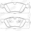 Bremsbelagsatz, Scheibenbremse Vorderachse JURID 573175J Bild Bremsbelagsatz, Scheibenbremse Vorderachse JURID 573175J