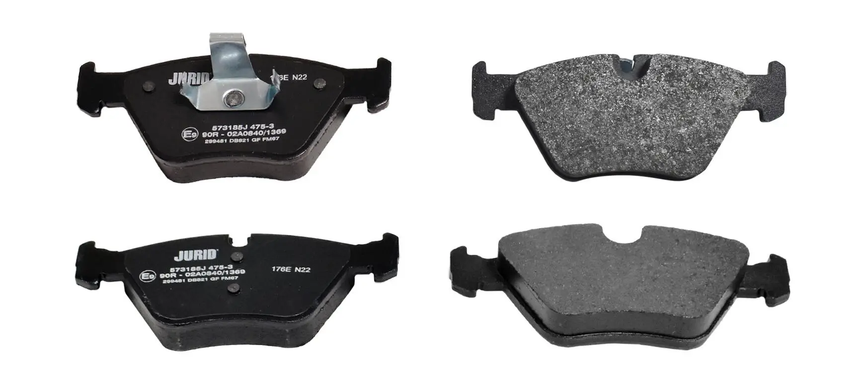 Bremsbelagsatz, Scheibenbremse Vorderachse JURID 573185J