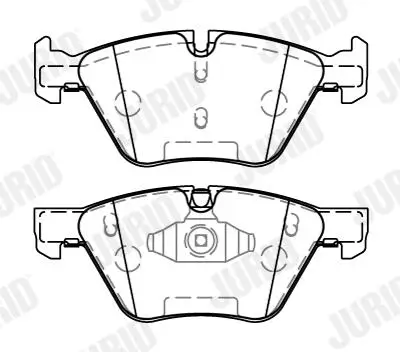 Bremsbelagsatz, Scheibenbremse Vorderachse JURID 573187J Bild Bremsbelagsatz, Scheibenbremse Vorderachse JURID 573187J