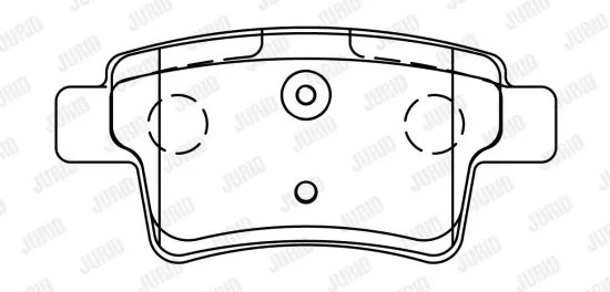 Bremsbelagsatz, Scheibenbremse JURID 573194J Bild Bremsbelagsatz, Scheibenbremse JURID 573194J