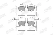 Bremsbelagsatz, Scheibenbremse JURID 573195J