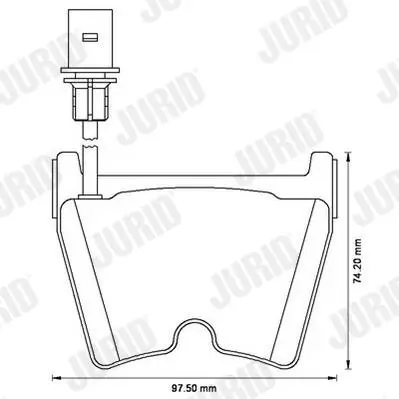 Bremsscheibe JURID 562354JC-1 Bild Bremsscheibe JURID 562354JC-1