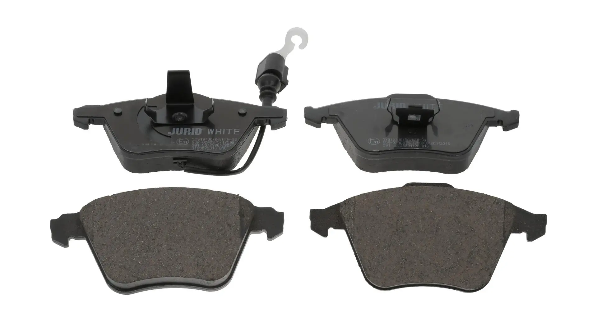 Bremsbelagsatz, Scheibenbremse Vorderachse JURID 573197JC