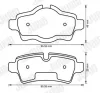 Bremsbelagsatz, Scheibenbremse Hinterachse JURID 573200J Bild Bremsbelagsatz, Scheibenbremse Hinterachse JURID 573200J