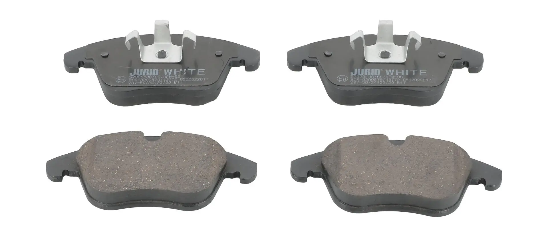 Bremsbelagsatz, Scheibenbremse Vorderachse JURID 573201JC