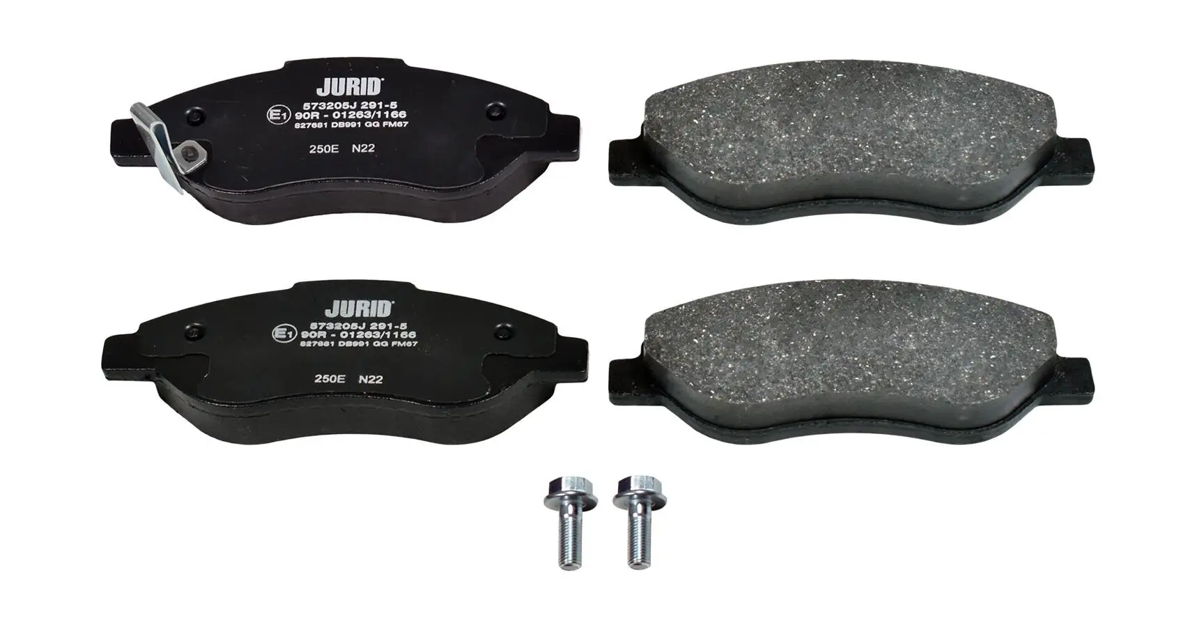 Bremsbelagsatz, Scheibenbremse Vorderachse JURID 573205J