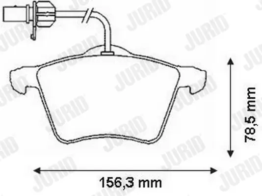 Bremsbelagsatz, Scheibenbremse Vorderachse JURID 573206J Bild Bremsbelagsatz, Scheibenbremse Vorderachse JURID 573206J