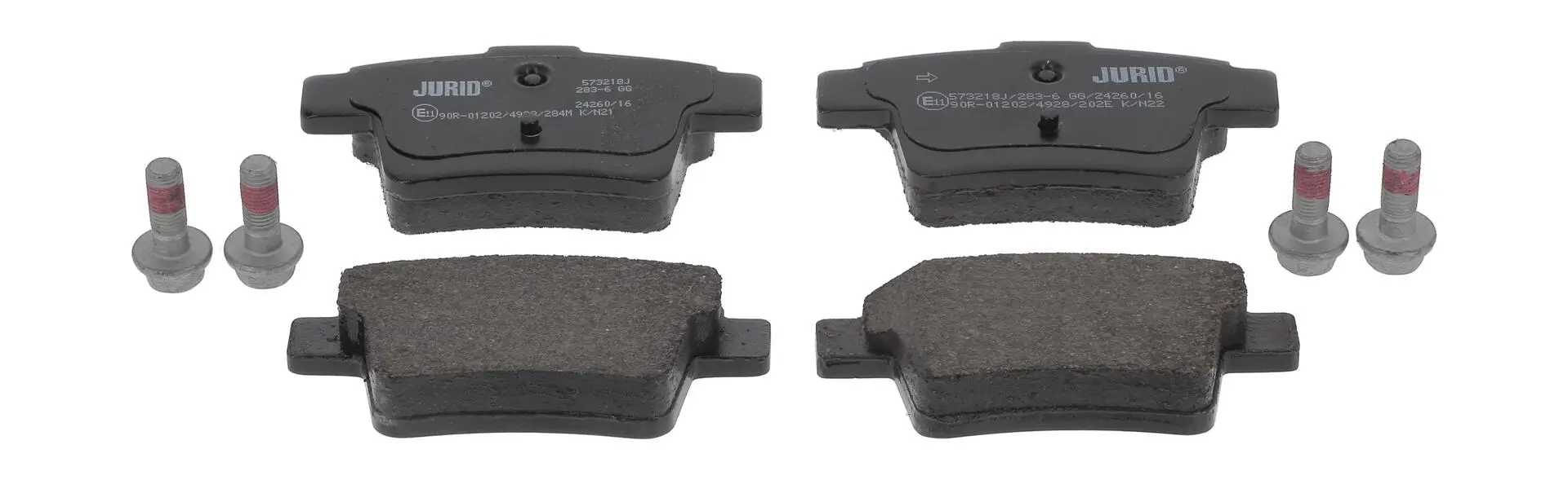 Bremsbelagsatz, Scheibenbremse Hinterachse JURID 573218J
