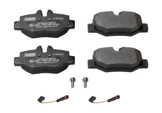 Bremsbelagsatz, Scheibenbremse Hinterachse JURID 573222J Bild Bremsbelagsatz, Scheibenbremse Hinterachse JURID 573222J