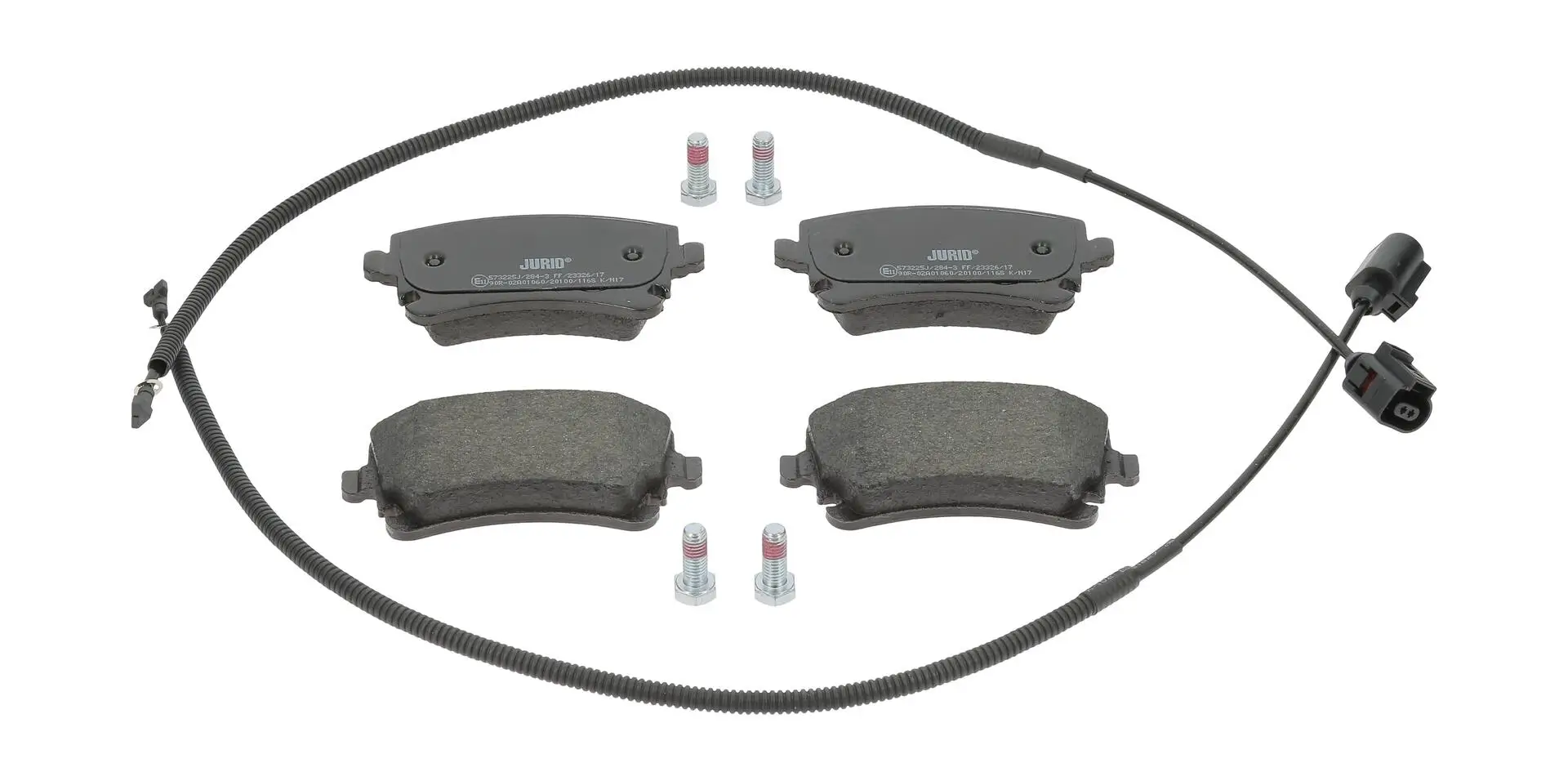 Bremsbelagsatz, Scheibenbremse Hinterachse JURID 573225J