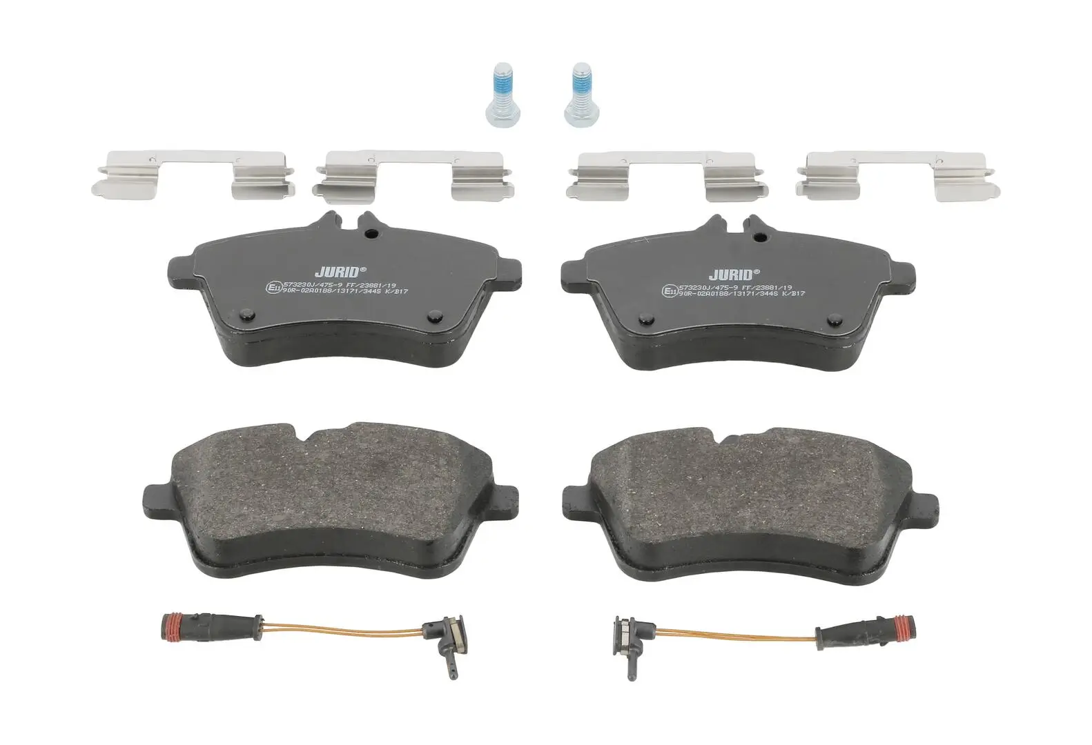 Bremsbelagsatz, Scheibenbremse Vorderachse JURID 573230J