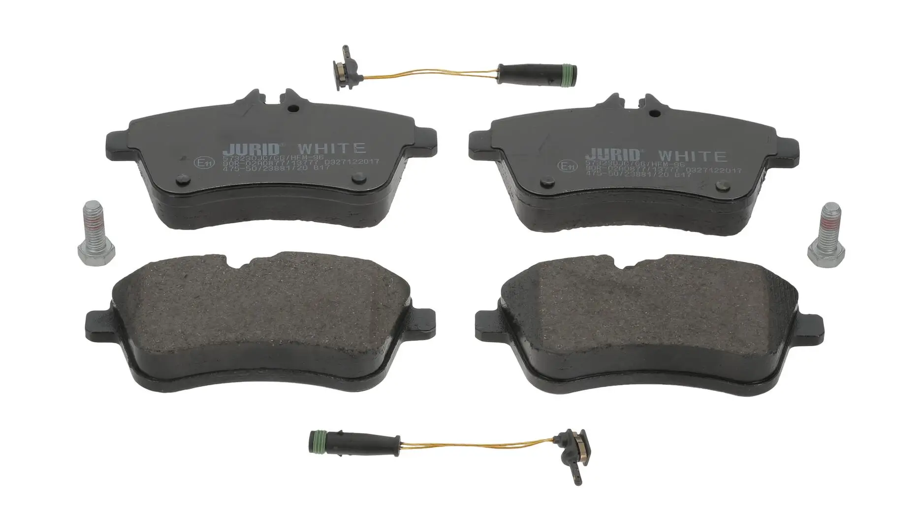 Bremsbelagsatz, Scheibenbremse Vorderachse JURID 573230JC