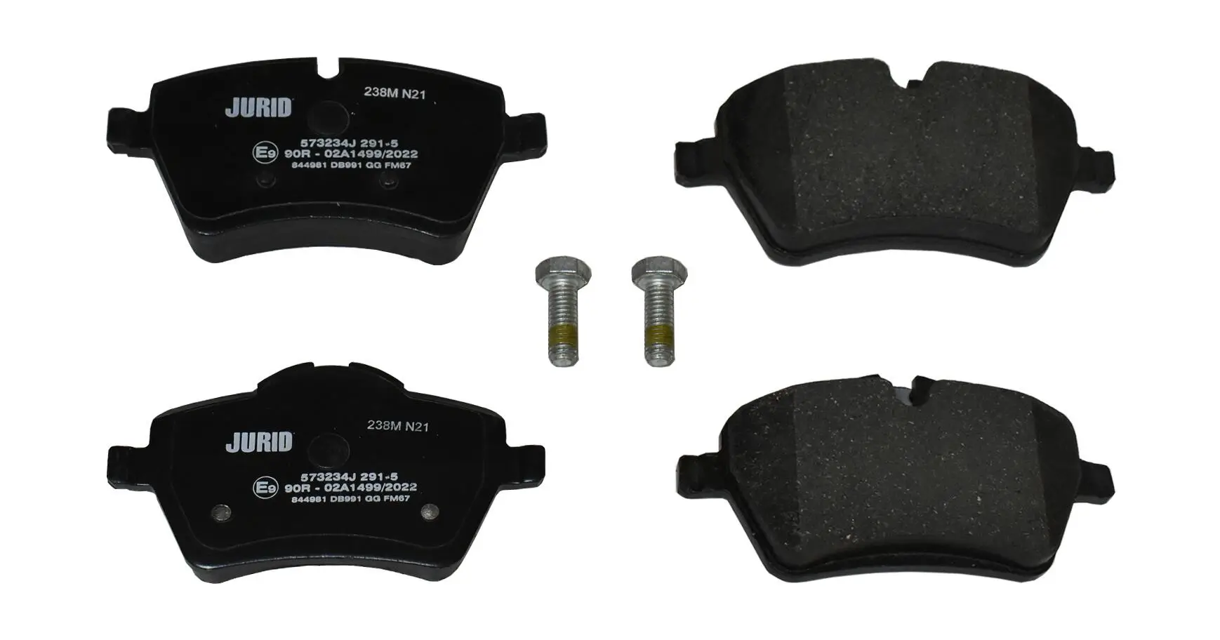 Bremsbelagsatz, Scheibenbremse Vorderachse JURID 573234J