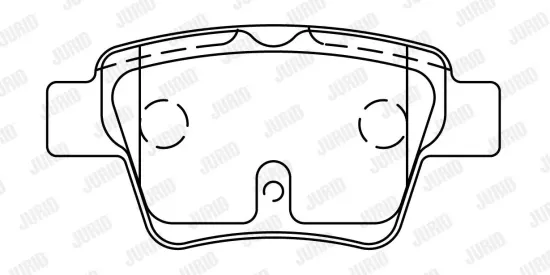 Bremsbelagsatz, Scheibenbremse Hinterachse JURID 573235J Bild Bremsbelagsatz, Scheibenbremse Hinterachse JURID 573235J